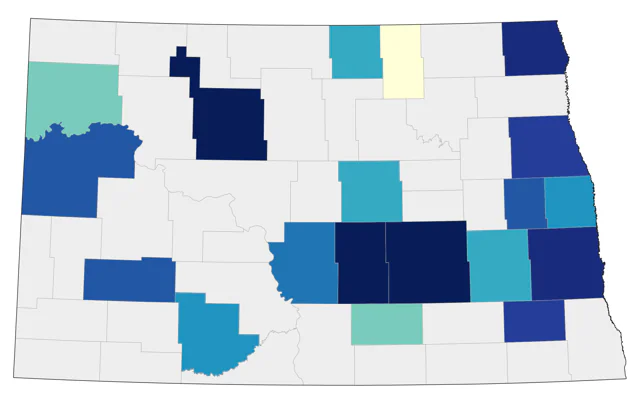 Varied Thrush county map