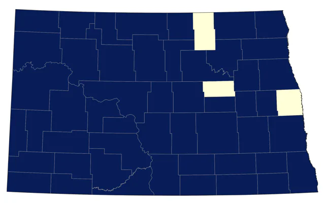 Western Kingbird county map