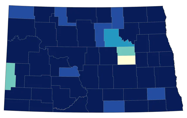 Willow Flycatcher county map