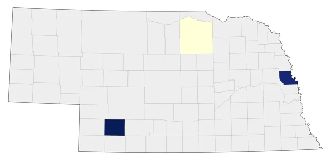 Acorn Woodpecker county map