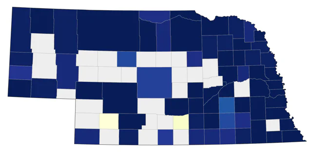 Alder Flycatcher county map