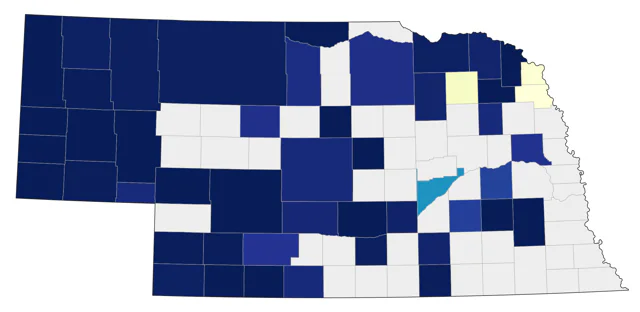 American Barn Owl county map