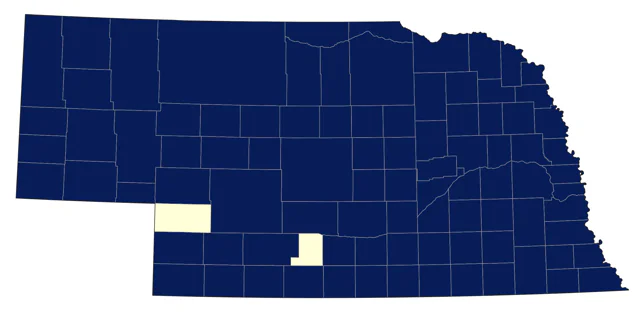American Crow county map