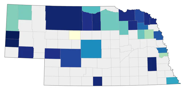 American Goshawk county map
