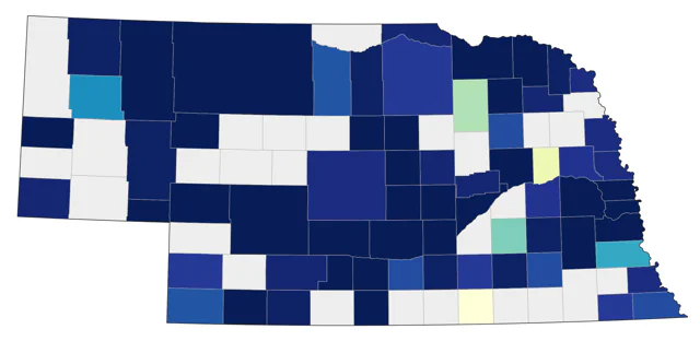 American Herring Gull county map