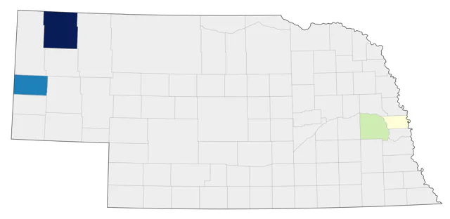 Anna's Hummingbird county map