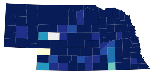 Bank Swallow county map