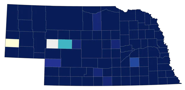 Belted Kingfisher county map