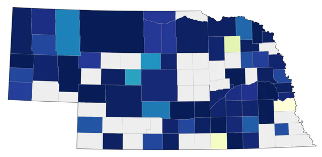 Black-bellied Plover county map