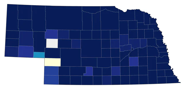 Black-capped Chickadee county map