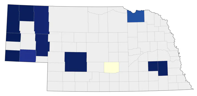 Broad-tailed Hummingbird county map