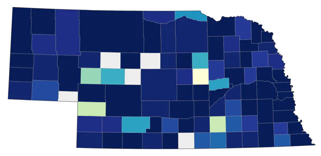 Brown Creeper county map