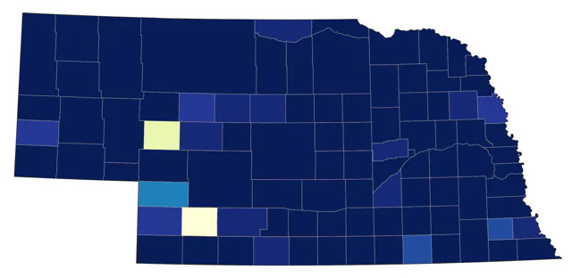 Cackling Goose county map