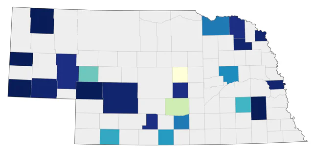 California Gull county map