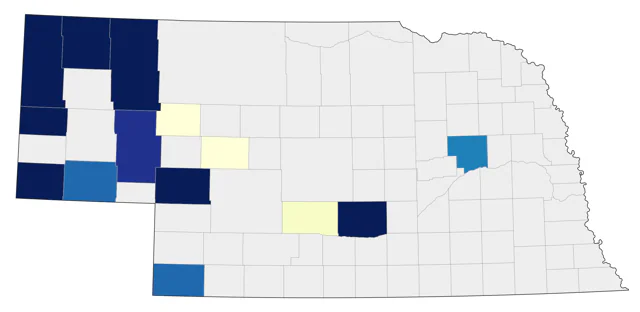 Cassin's Vireo county map