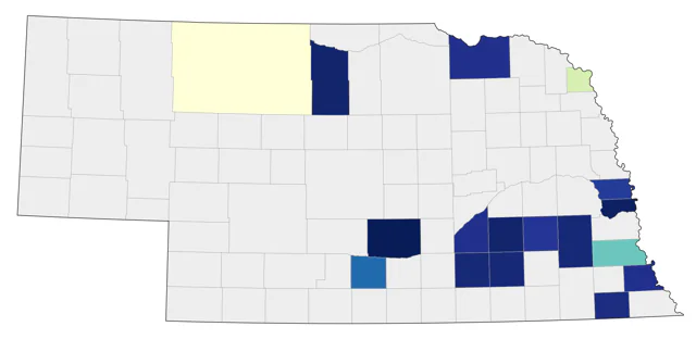 Common Gallinule county map