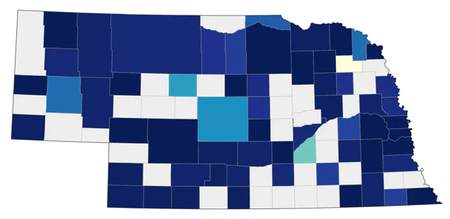 Common Loon county map