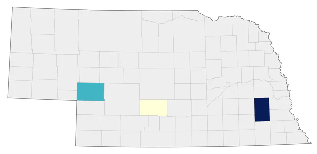 Costa's Hummingbird county map