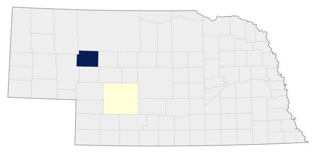 Couch's Kingbird county map