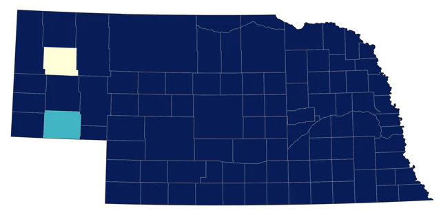 Dickcissel county map