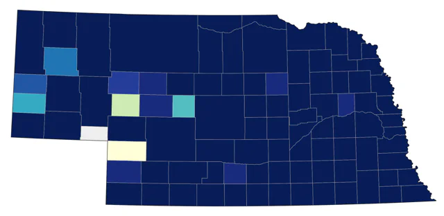 Eastern Phoebe county map