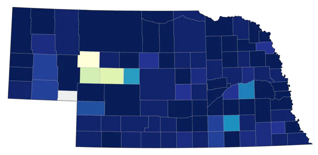 Eastern Screech-Owl county map