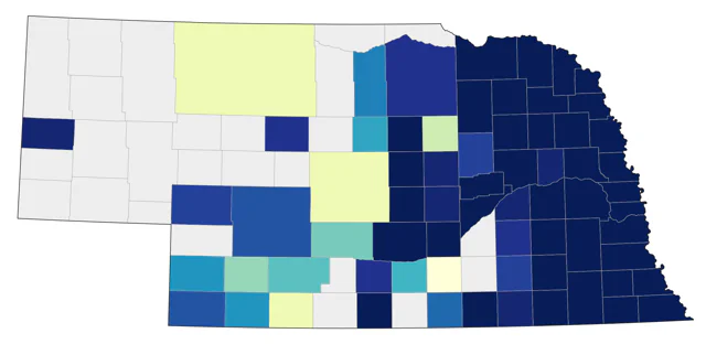 Eastern Towhee county map