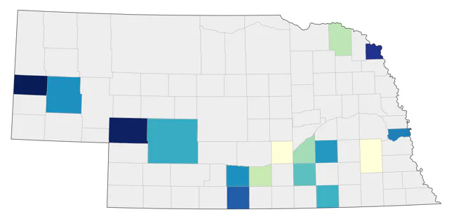 Eurasian Wigeon county map