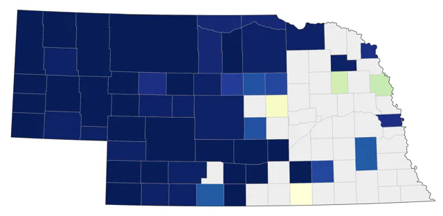 Ferruginous Hawk county map