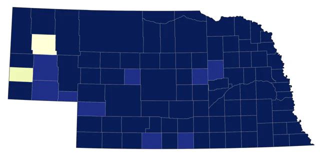 Field Sparrow county map