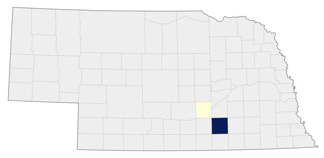 Garganey county map