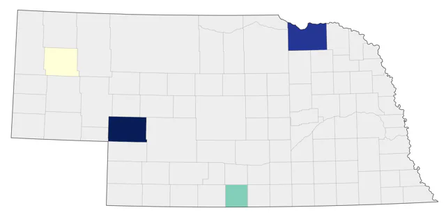 Golden-crowned Sparrow county map