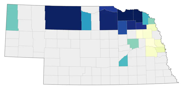 Gray Partridge county map