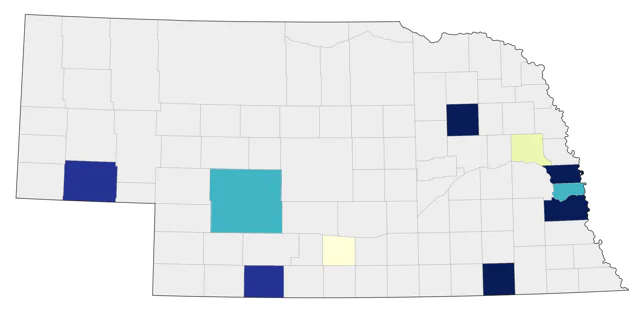 Graylag Goose county map