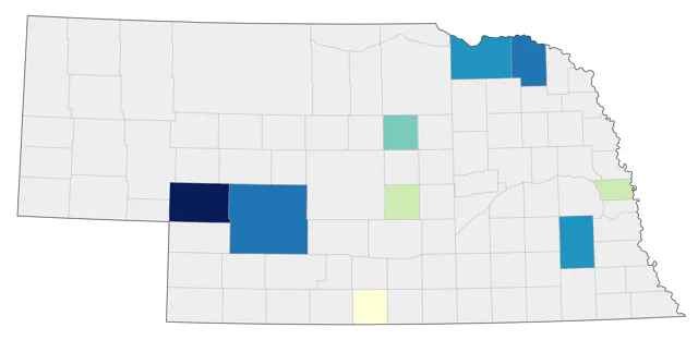 Great Black-backed Gull county map