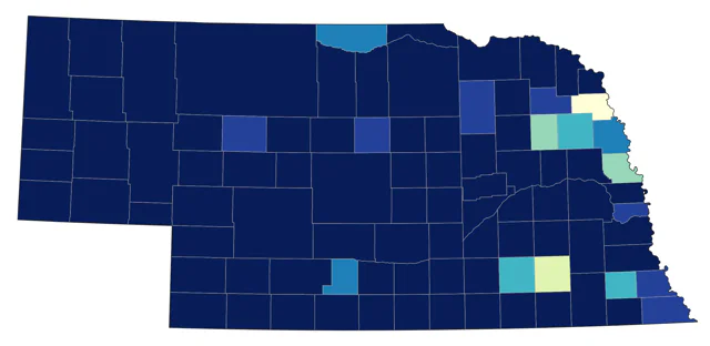 Great-tailed Grackle county map