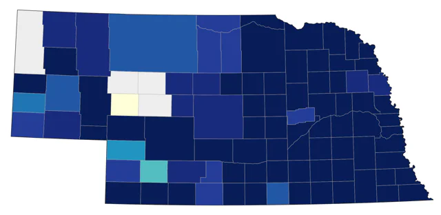 Greater White-fronted Goose county map