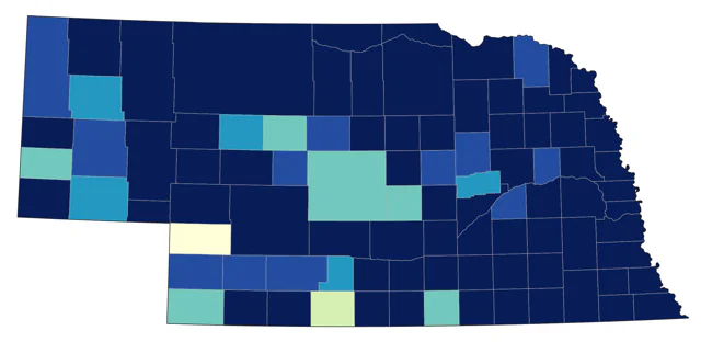 Greater Yellowlegs county map