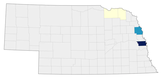 Harlequin Duck county map
