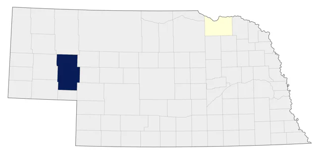 Hermit Warbler county map