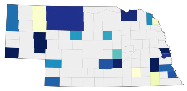 Hooded Warbler county map