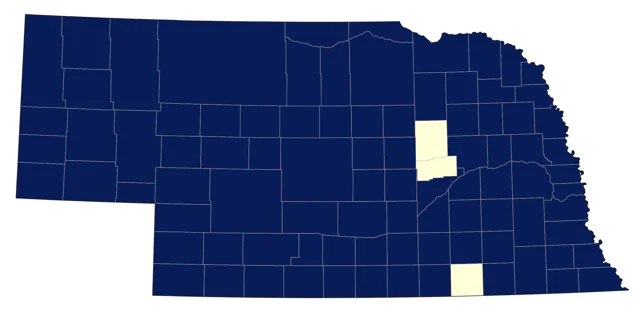 Horned Lark county map