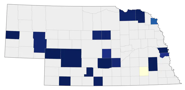 Iceland Gull county map