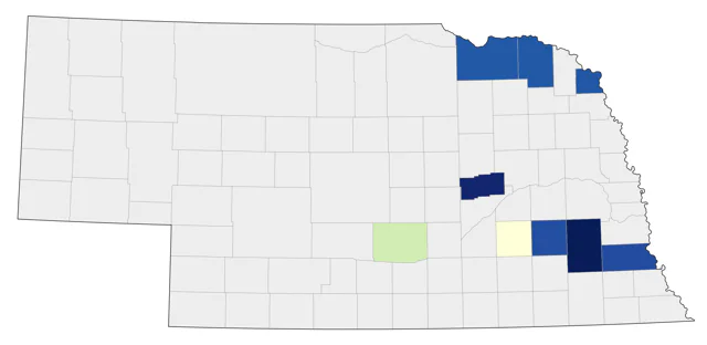 King Rail county map