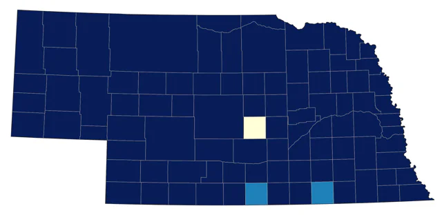 Lark Sparrow county map