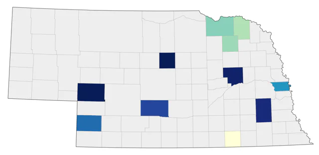 Laughing Gull county map