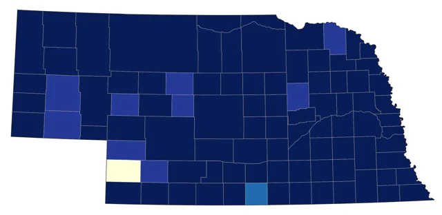 Lincoln's Sparrow county map