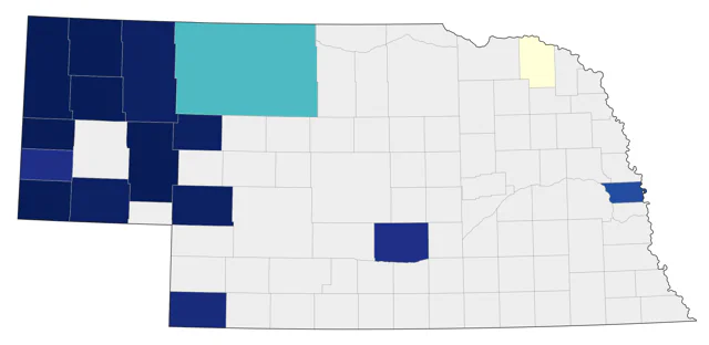 MacGillivray's Warbler county map