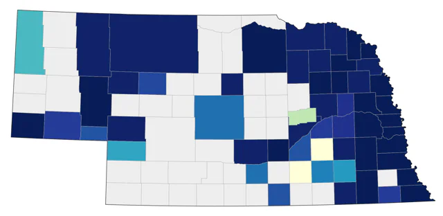 Magnolia Warbler county map