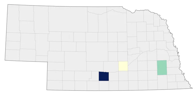 Mandarin Duck county map